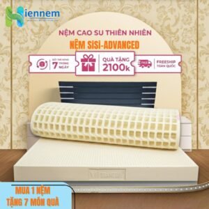 Nệm Thắng Lợi SiSi-ADVANCED 1mx2mx10cm Sản Xuất từ 100% Cao Su Thiên Nhiên