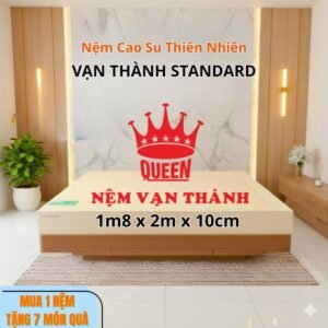 Nệm Cao Su Thiên Nhiên Vạn Thành Standard 1m8x2mx10cm