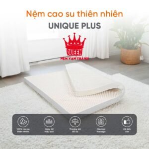 Nệm cao su thiên nhiên Vạn Thành Unique Plus