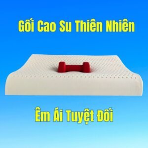 Gối Nằm Lượn Sóng Cao Su Thiên Nhiên 40 x 60cm (1 Gối)