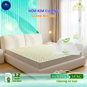 Nệm Cao Su Kim Cương 5Zone AloeLux